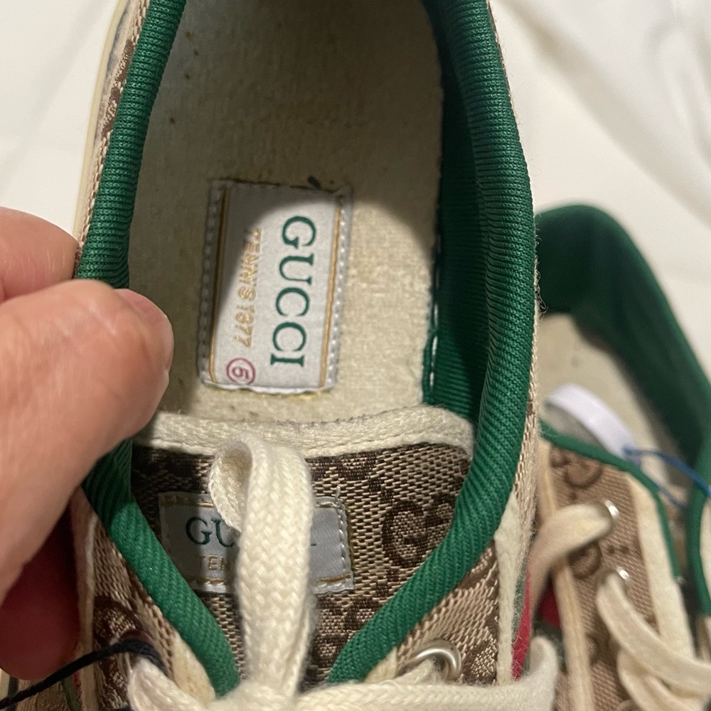 Gucci Brown and Cream Off The Grid Sneakers - Picture 3 of 7